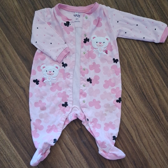 Pekkle Other - 💥Buy2Get1Free💥Pekkle Pink Baby One Piece with Bear Design